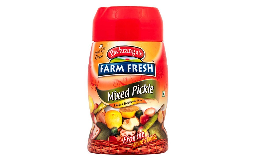 Pachranga's farm Fresh Mixed Pickle    Plastic Jar  1 kilogram